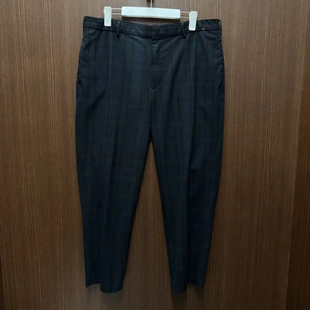 유니클로 블랙와치 슬랙스 팬츠 XL