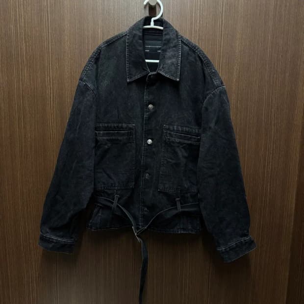 메종미네드 데님 벨티드 자켓 L