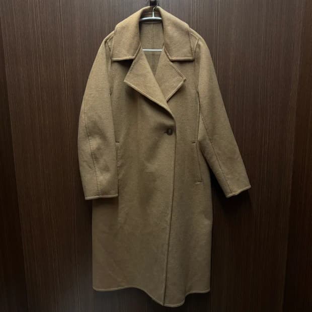 유니클로 벨티드 카멜 코트 M (여성)