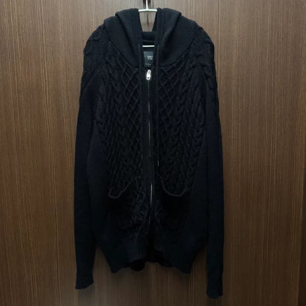 디미트리블랙 니트 후드집업 3 사이즈