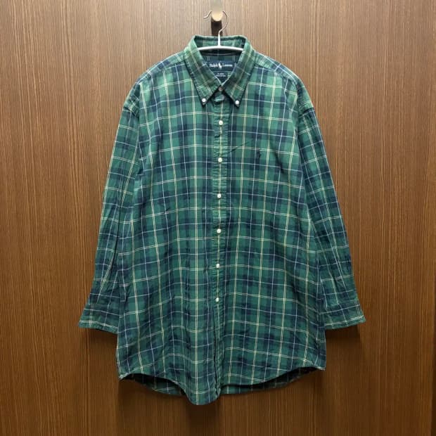 폴로 타탄체크 남방 L