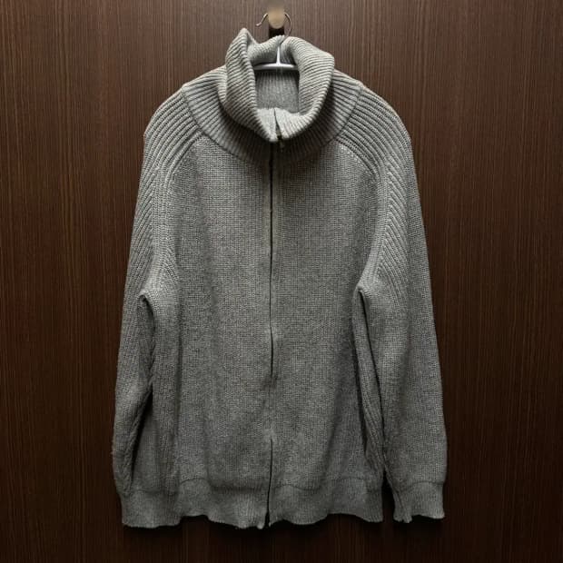 TAKEASY 2웨이 풀집 니트집업 S (루즈핏)