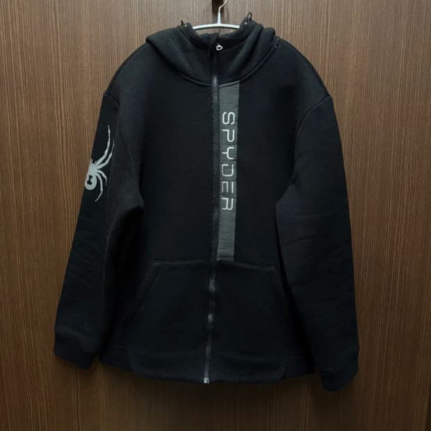 스파이더 후리스 니트 후드집업 XXL