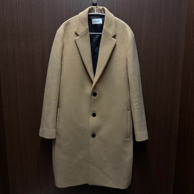 인사일런스 울&캐시미어 싱글 코트 M