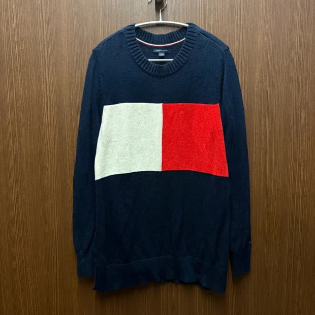 타미힐피거 라운드 니트 L