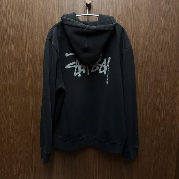 스투시 백로고 후드티 XL