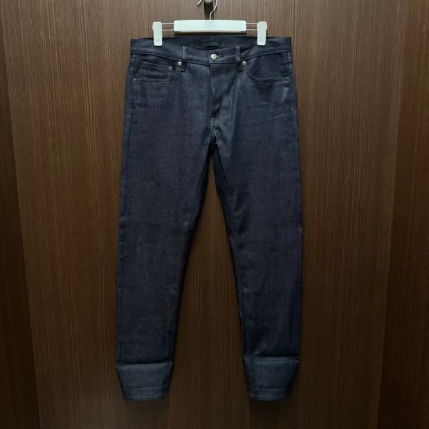 유니클로 생지 진청 셀비지 34 사이즈