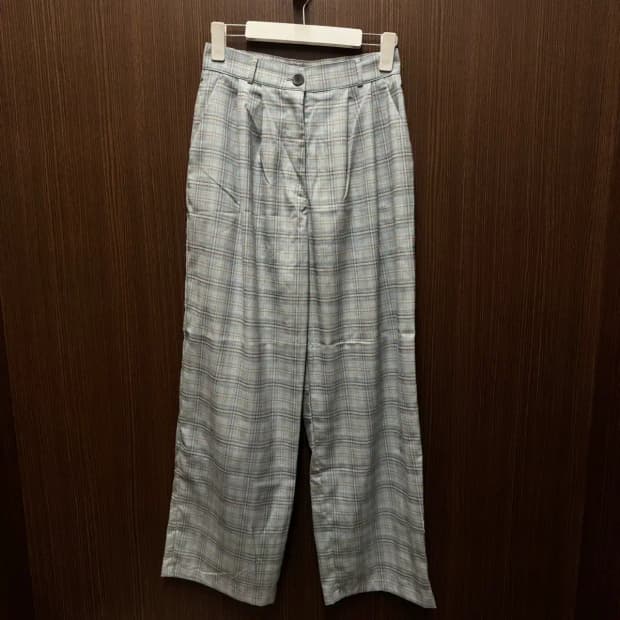 스컬프터 체크 팬츠 여성 S