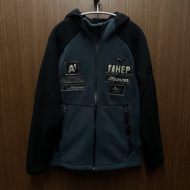 미즈노 후리스 후드집업 L