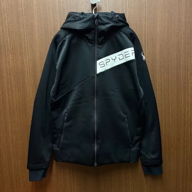 스파이더 방풍 기모 트레이닝 후드집업 L