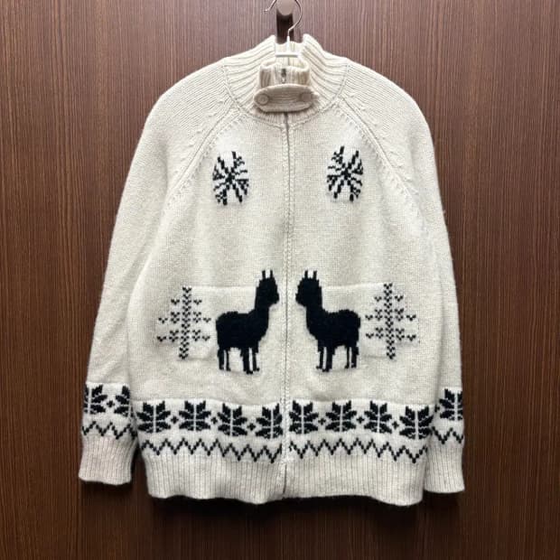 샤드라마 울 니트 집업