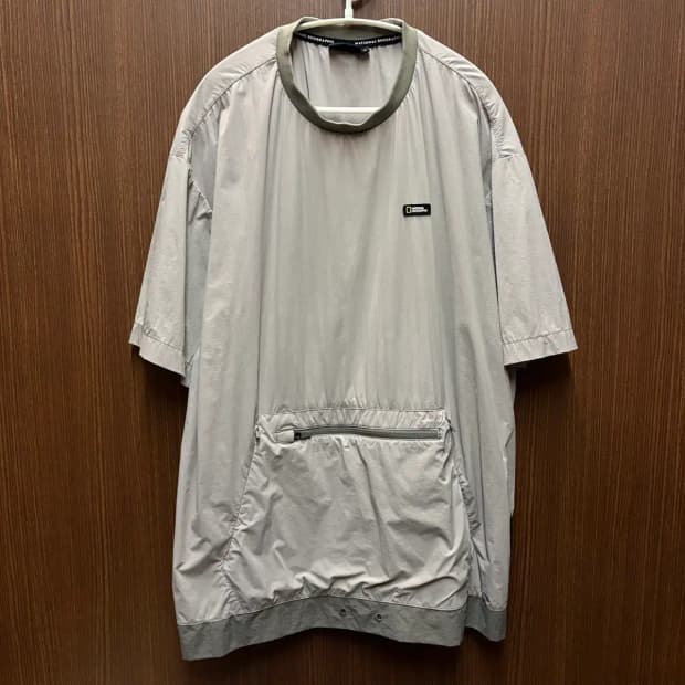 내셔널지오그래픽 우븐 반팔 웜업 XL