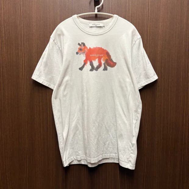 메종키츠네 라운드 반팔 S