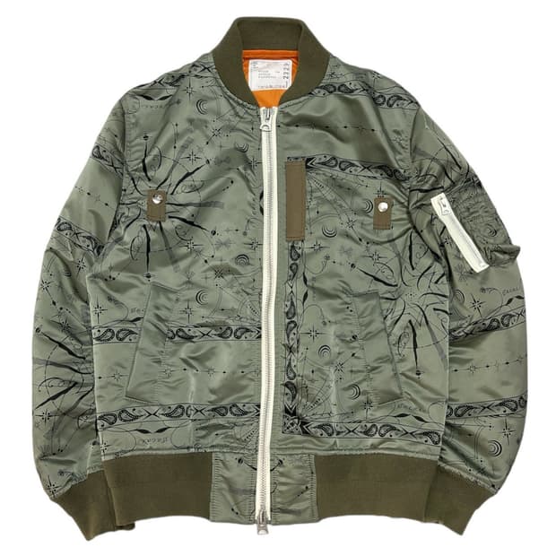 Sacai 사카이 20AW Dr. Woo 우주 MA-1 마원 봄버 자켓