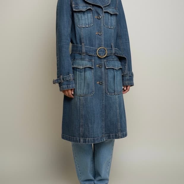 L.G.B 여성 데님 코트