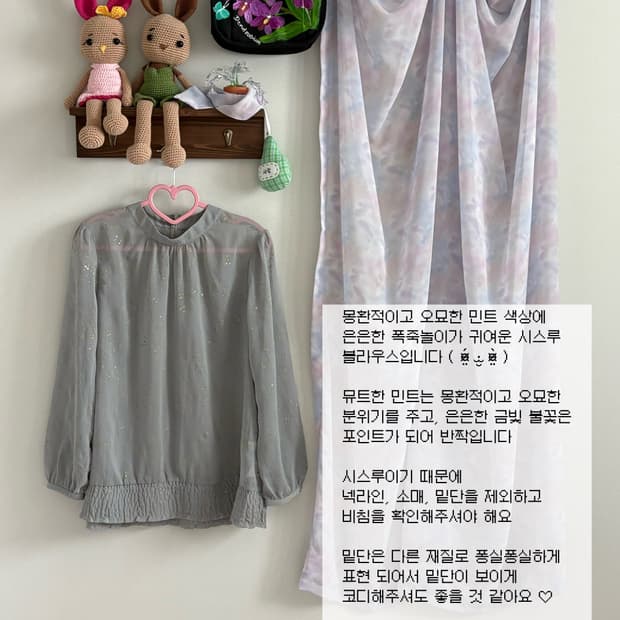 시스루 블라우스