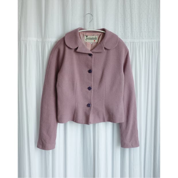 Deep pink round coat