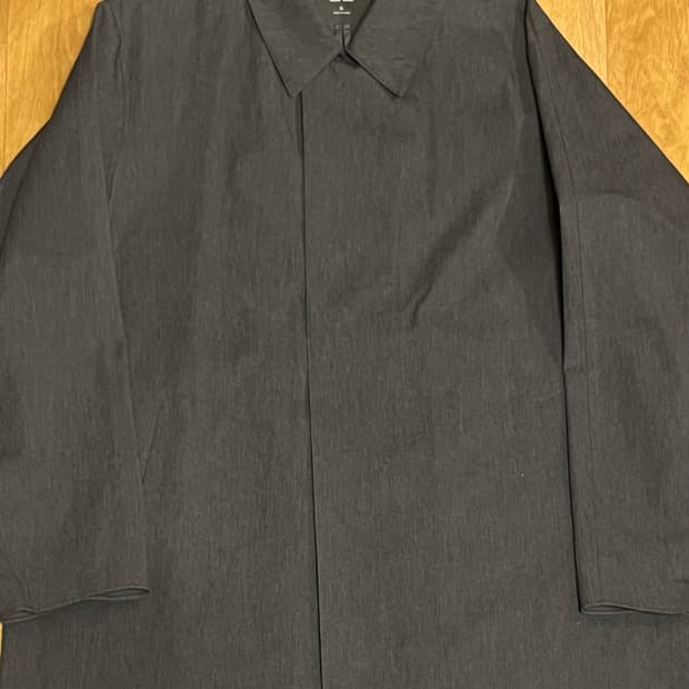 유니클로 블록테크 발마칸 롱코트 그레이 XL