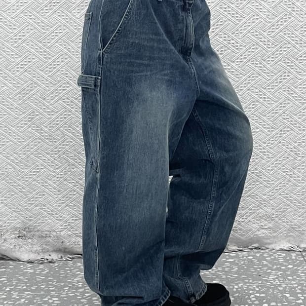 시도 올드스쿨 레트로 빈티지 워싱 데님팬츠 3 C09196