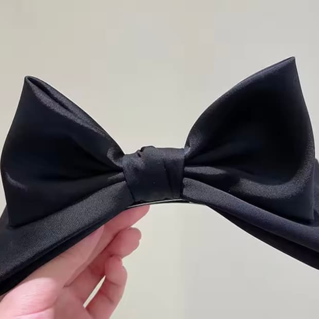 블랙 자동 헤어핀 새제품