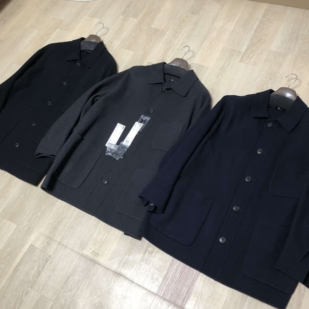 (XL) 유니클로 X 질샌더 +J 울 블렌드 오버사이즈 셔츠 자켓 3종