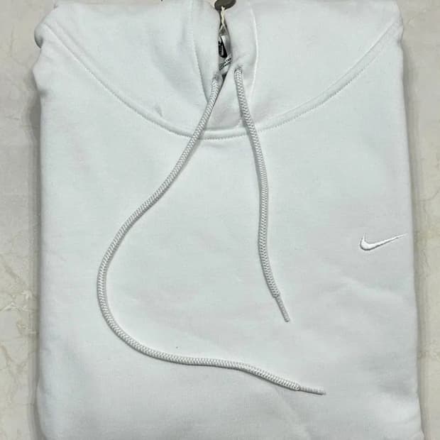 나이키 솔로 스우시 후드 화이트 XXL