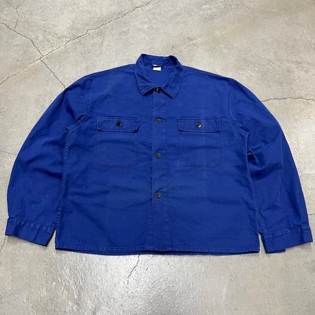 OLD VINTAGE HBT 2 POCKET 헤링본트윌 프렌치워크자켓