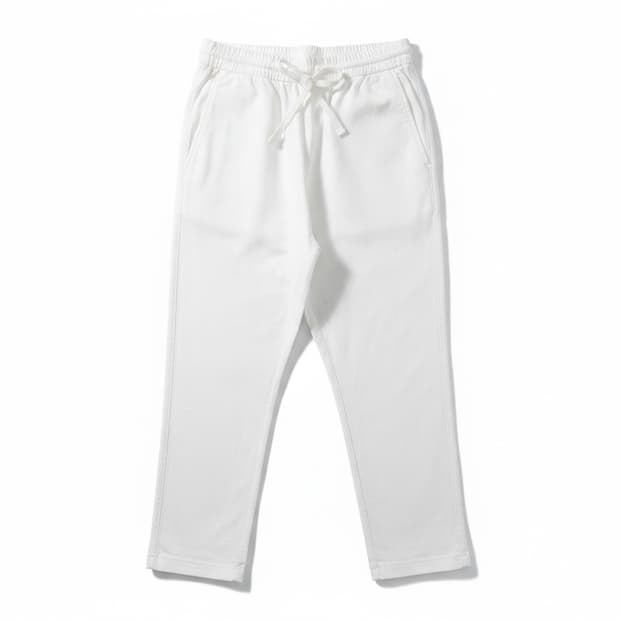 COS 흰색 면 트레이닝 바지 