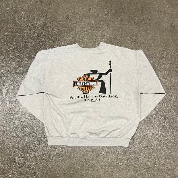 90s 할리데이비슨 프린팅 스웻셔츠 (110)