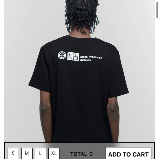 플라스틱 프로덕트 Mpa T-shirt L 블랙