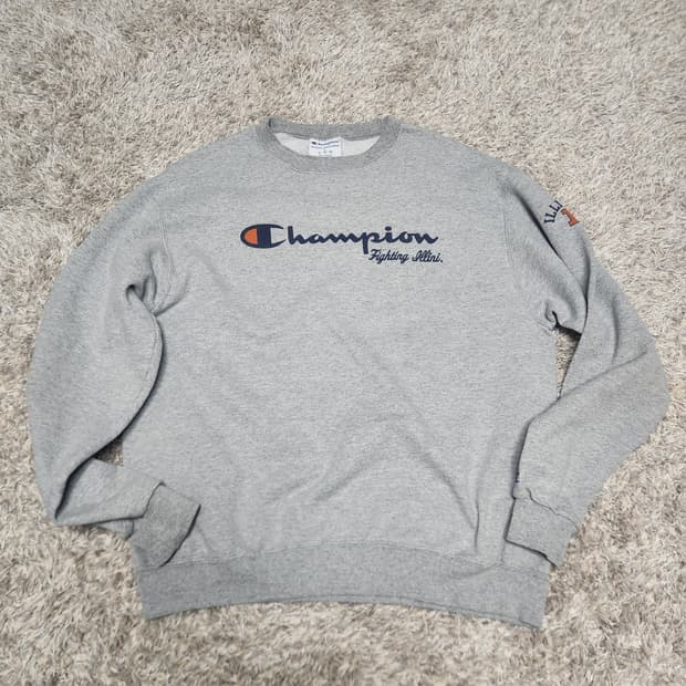 [정품] Champion 일리노이 대학교 컬리지 스웻셔츠 (L)