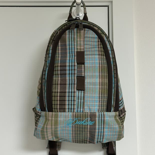 Dakine 체크&도트 백팩 블루그린1