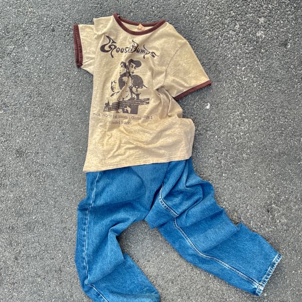 70s ADO made in UK 구스범스 밴드 투어 프로모션 링거티 S