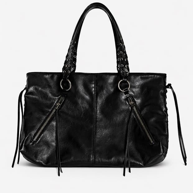 ZARA Vintage Leather Tote Bag