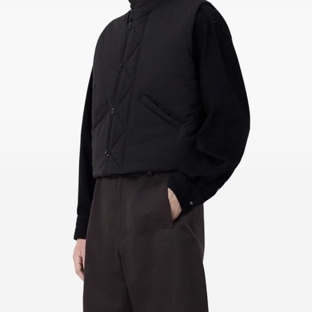 [s]르메르 24FW 웨디드 질레 패딩 베스트 다크 에스프레소