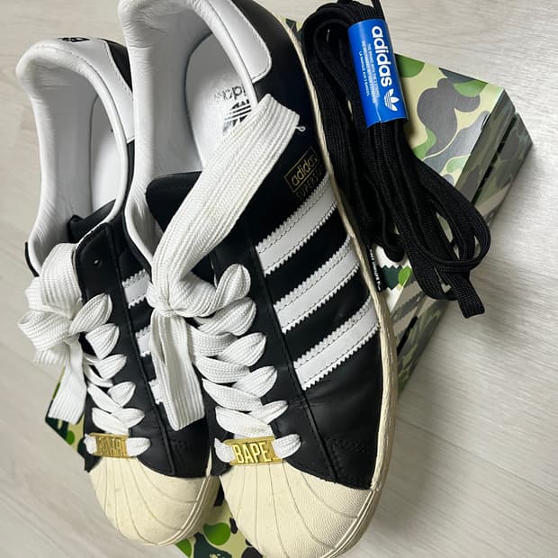 베이프 슈퍼스타 80s 코어블랙