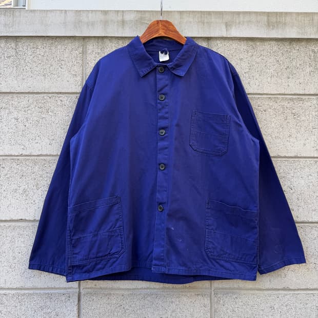 90s VINTAGE EUROPEAN NAVY 유로피안 프렌치워크자켓