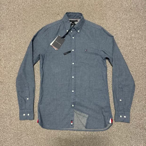 Xs 타미힐피거 체크 셔츠
