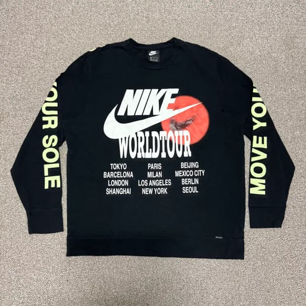 Xxl 나이키 월드투어 블랙 긴팔