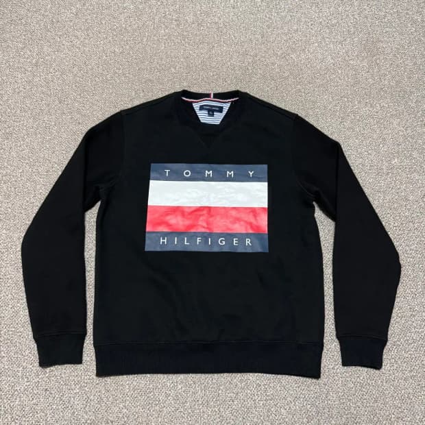 S 타미힐피거 빅로고 맨투맨