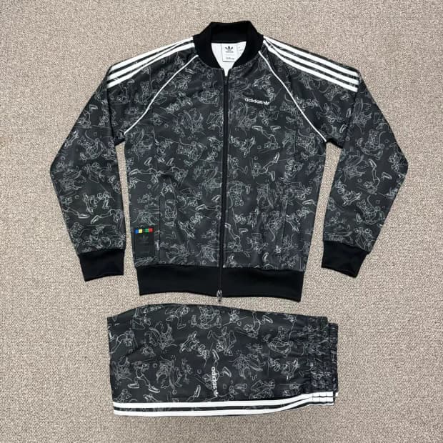 L 아디다스 디즈니 구피 콜라보 트레이닝 세트