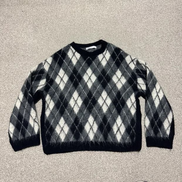 M 자라 아가일 니트