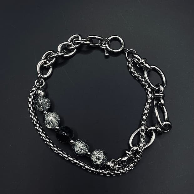 pcr053 Black pirate bracelet