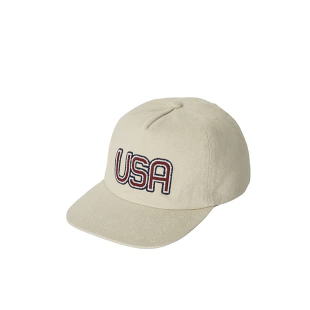 카키스 usa 로고 페인팅 캡