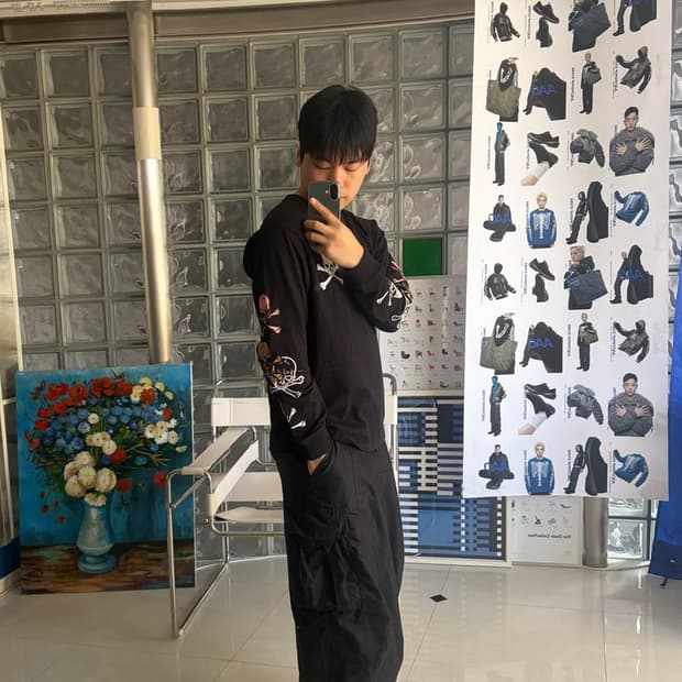 COLORFUL BONE LS TEE 컬러풀본 LS 티 NVLT-2517