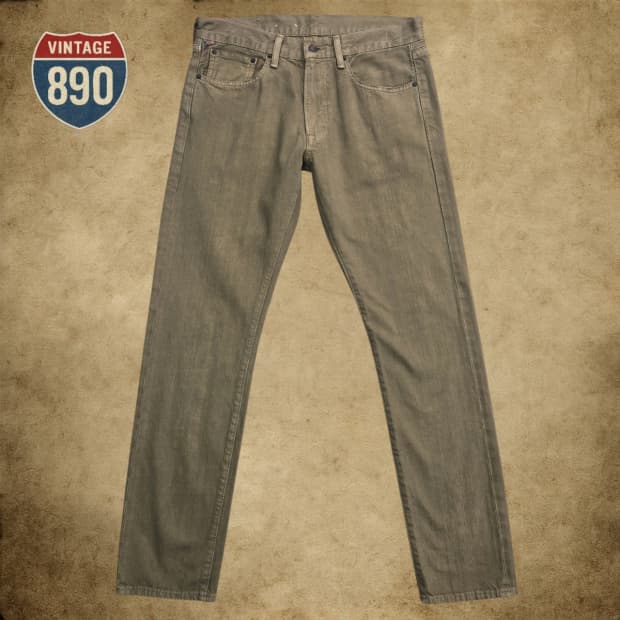 [32] POLO 폴로 데님앤서플라이 브라운 청바지