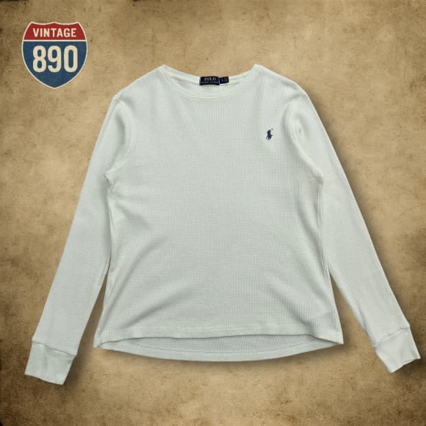 [L] POLO Ralph Lauren 폴로 랄프로렌 와플 니트 티셔츠