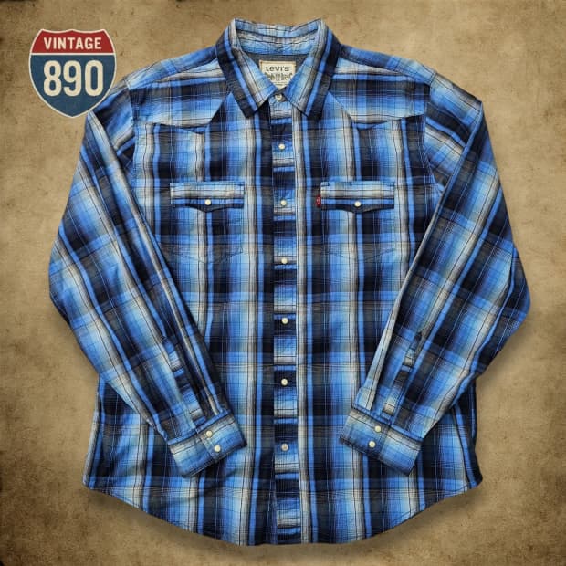 [100] Levi's 리바이스 웨스턴 체크 셔츠