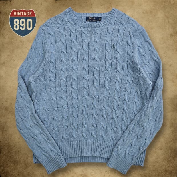 [L] POLO 폴로 랄프로렌 꽈배기 니트