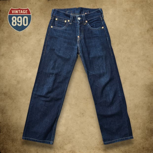 [W72 L82] Levi's 리바이스 902 신치백 워크 데님 청바지